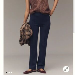 Maeve Navy Straight Leg Women's Pants